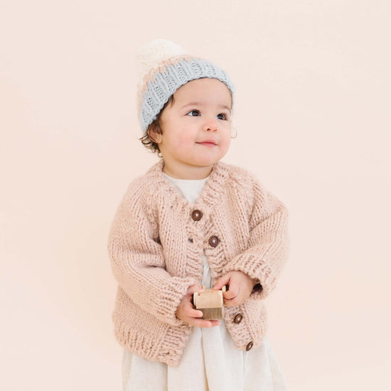 Nell Stripe Hat, Bowie Grey/Blush