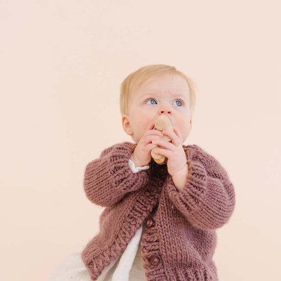 Classic Cardigan, Mauve