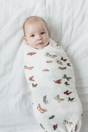 Butterfly Migration Muslin Swaddle