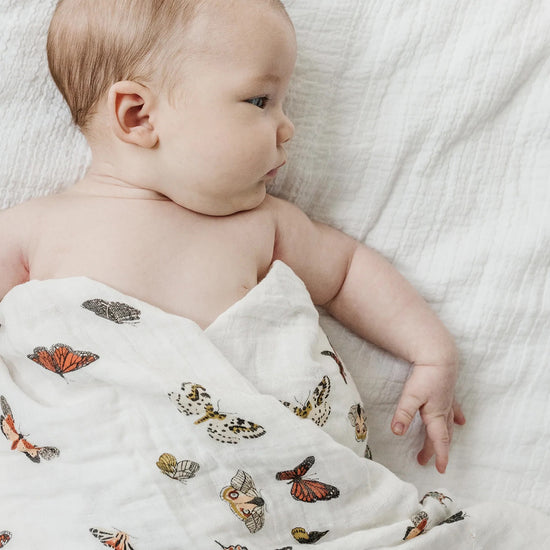 Butterfly Migration Muslin Swaddle