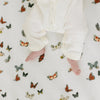 Butterfly Migration Muslin Crib Sheet