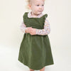 Chive Green Corduroy Pinafore Dress