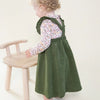 Chive Green Corduroy Pinafore Dress