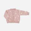 Cotton Flower Cardigan, Blush
