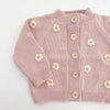 Cotton Flower Cardigan, Blush