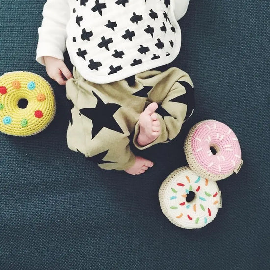 White Donut Rattle