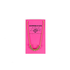 "Feminist" Necklace