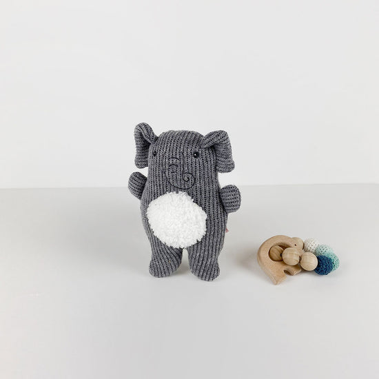 Knitted Nursery Elephant Rattle