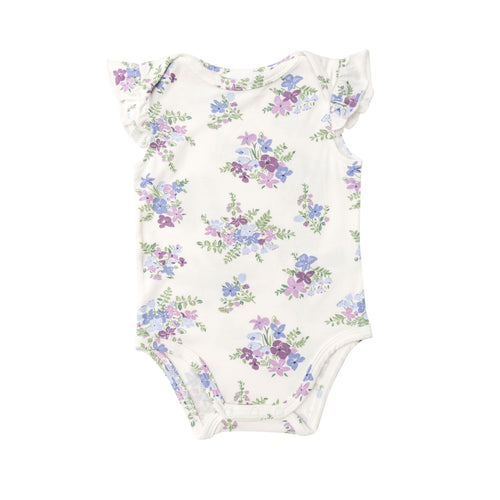 Lily of the Valley Ruffle Sleeve Bodysuit