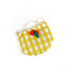 Cherry Gingham Drawstring Bag (final sale)