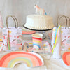 Neon Rainbow Plates