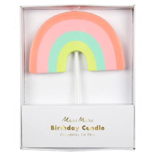 Rainbow Birthday Candle