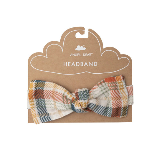 Muslin Plaid Headband