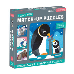 Polar Babies I Love You Match-Up Puzzles