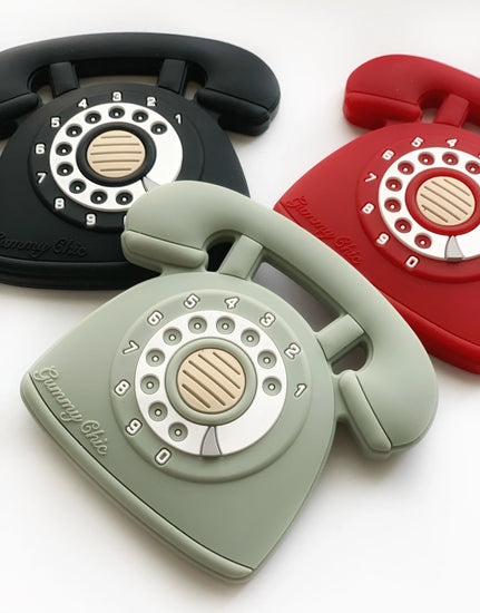 Rotary Dial Phone Teether, Desert Sage