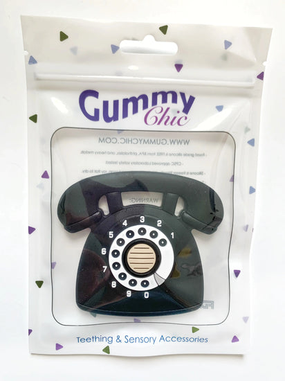 Rotary Dial Phone Teether, Desert Sage