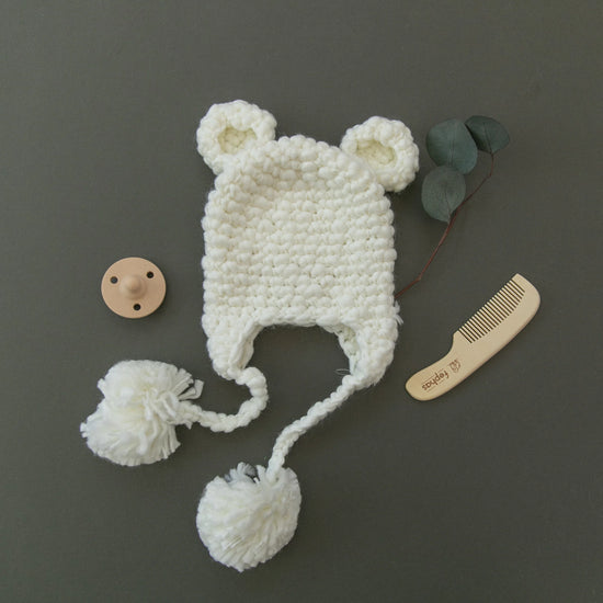 Sam Bear Hat, Ivory