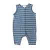 Seashore Striped Blue Sleeveless Romper (FINAL SALE)