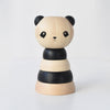 Wood Panda Bear Stacker